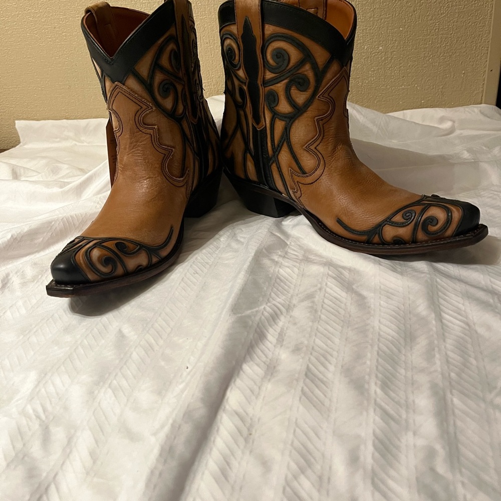 NWT Dan Post Not Bashful Leather Cowgirl Boots